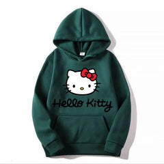 Women Hoodie Hello Kitty Oversized Pullover
