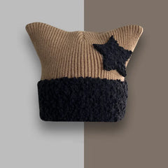 Kawaii Five-pointed Star Knitted Caps