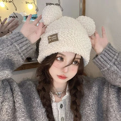 Kawaii Ear Bear Lamb Beanie Hats