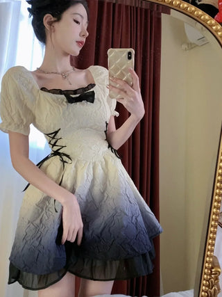 Bubble Sleeve Kawaii Lolita Mini Dress