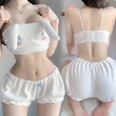 Hello Kitty Warm Plush Tube Top Priming Loungewear