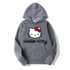 Women Hoodie Hello Kitty Oversized Pullover
