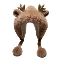 Kawaii Plush Cute Bomber Hat for Women