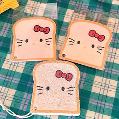 Kawaii Hello Kitty Toast Dishwashing Sponge