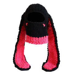 Kawaii Cute Bunny Ears Knitted Balaclava Face Cover Mask