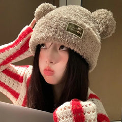 Kawaii Ear Bear Lamb Beanie Hats