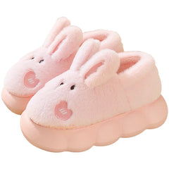 Kawaii Bunny Slippers With Ears High Platform Non-Slip