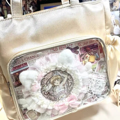 Japanese Style Itabag Large Square Handbag