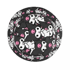 Kawaii Kuromi Pattern Bucket Hats