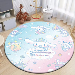 Sanrio Kuromi Cartoon HD Printed Round Carpet 2