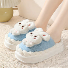 White Bunny Slippers