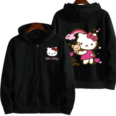 Women's Zipper Hello Kitty Hoodie