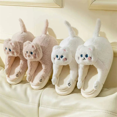 Cute Cat Slippers for Women