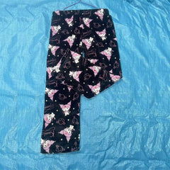 Kawaii Hello Kitty Kuromi Flannel Pajamas