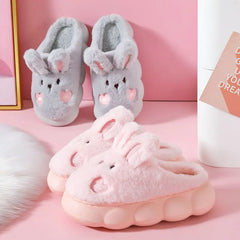 White Bunny Slippers