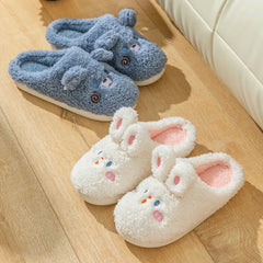 Warm Woman Couple Cotton Slippers