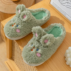 Warm Woman Couple Cotton Slippers