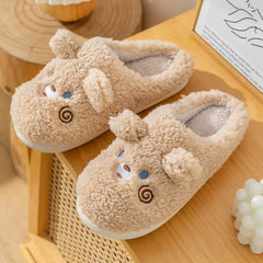 Warm Woman Couple Cotton Slippers