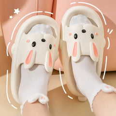 Woman Rabbit flip flops Sandals