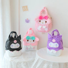 Sanrio Cartoon Kuromi Plush Bag
