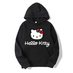 Women Hoodie Hello Kitty Oversized Pullover