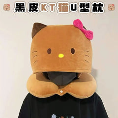 Hello Kittys Hooded U-Shaped Pillow and Warm Hand Pillow