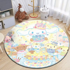 Sanrio Kuromi Cartoon HD Printed Round Carpet 2