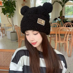 Kawaii Ear Bear Lamb Beanie Hats
