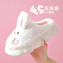 White Bunny Slippers