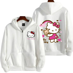 Women's Zipper Hello Kitty Hoodie