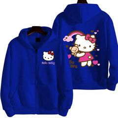 Women's Zipper Hello Kitty Hoodie