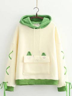 Kawaii Hoodies Anime Cotton Fleece Sweatshirt