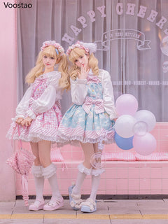 Sweet Lolita Style Cartoon Print Princess Dress