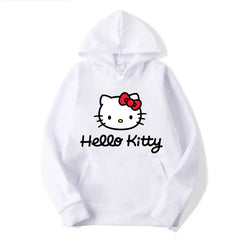 Women Hoodie Hello Kitty Oversized Pullover