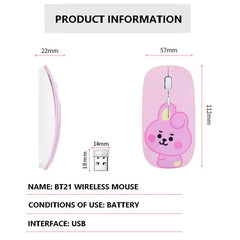 Kawaii Cartoon Wireless Usb Port Mouse