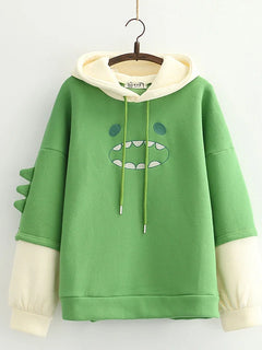 Kawaii Hoodies Anime Cotton Fleece Sweatshirt
