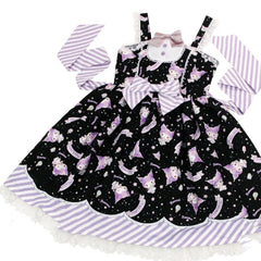 Sweet Lolita Style Cartoon Print Princess Dress