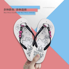 Kawaii Sanrio Hello Kitty Platform Flip Flops