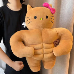 Kawaii Hello Kitty Muscle Plush