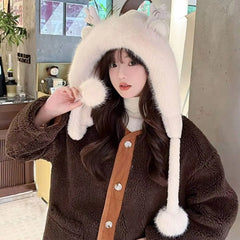Kawaii Bomber Hat for Women