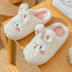 Warm Woman Couple Cotton Slippers