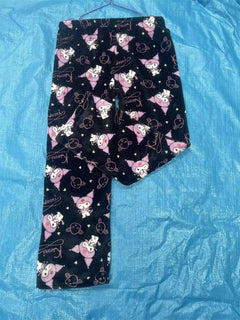 Kawaii Hello Kitty Kuromi Flannel Pajamas
