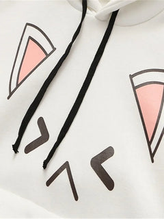 Kawaii Hoodies Anime Cotton Fleece Sweatshirt