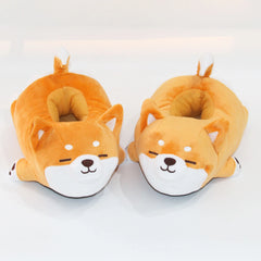 Winter Lovely Shiba Cotton Slippers for Women