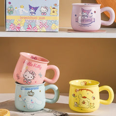 Sanrio Hello Kitty Pot Belly Ceramic Cup