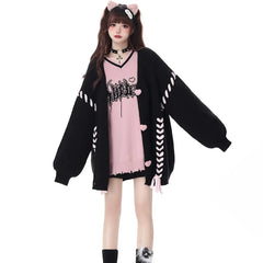 Knitted Cardigan Oversized Sweater