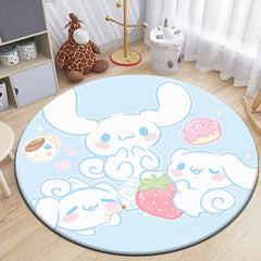 Sanrio Kuromi Cartoon HD Printed Round Carpet 2