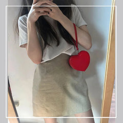 Leather Heart Bag