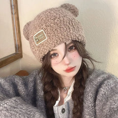 Kawaii Ear Bear Lamb Beanie Hats