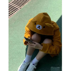 Kawaii Bear Zip Up Hoodies